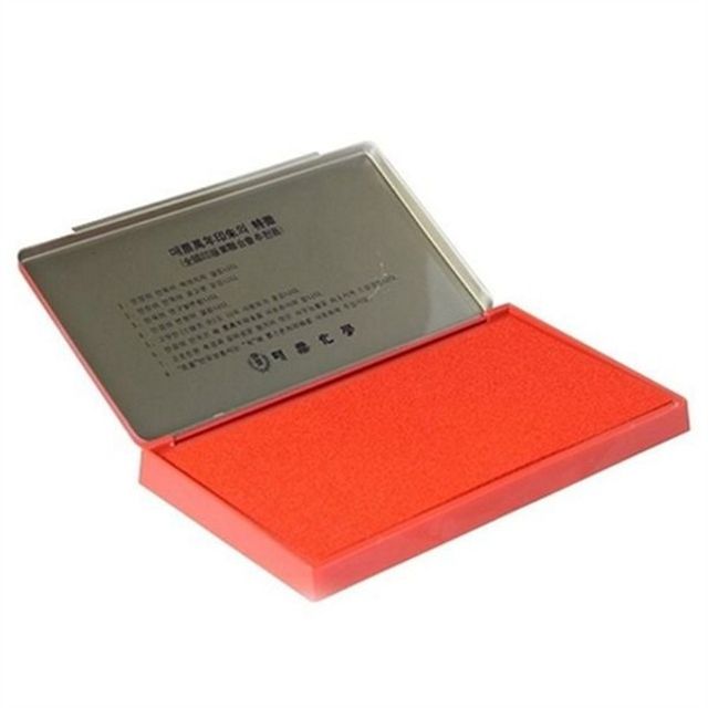 스탬프 인주 1개입 만년 인주 고무인 사무용 패드 찍는 도장용 용품