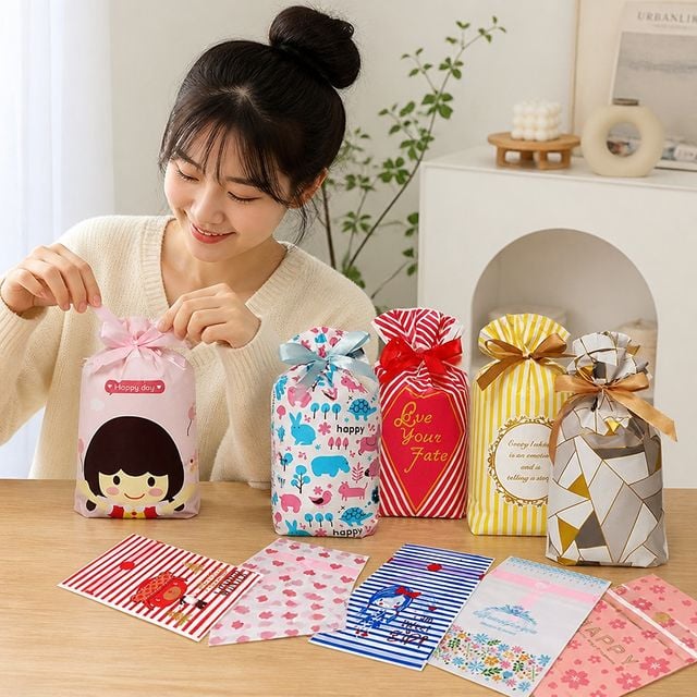생일 축하 답례 사탕 포장지 리본 봉투 기념일 파티 용품 - 이미지 1