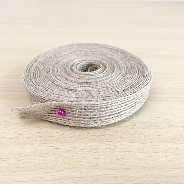 마 황마 리본 끈 15mm - 이미지 4