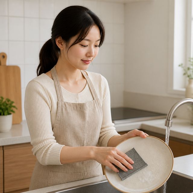 주방 설거지 은사 망사 수세미 세척용 주방용품 주부 청소도구 - 이미지 1