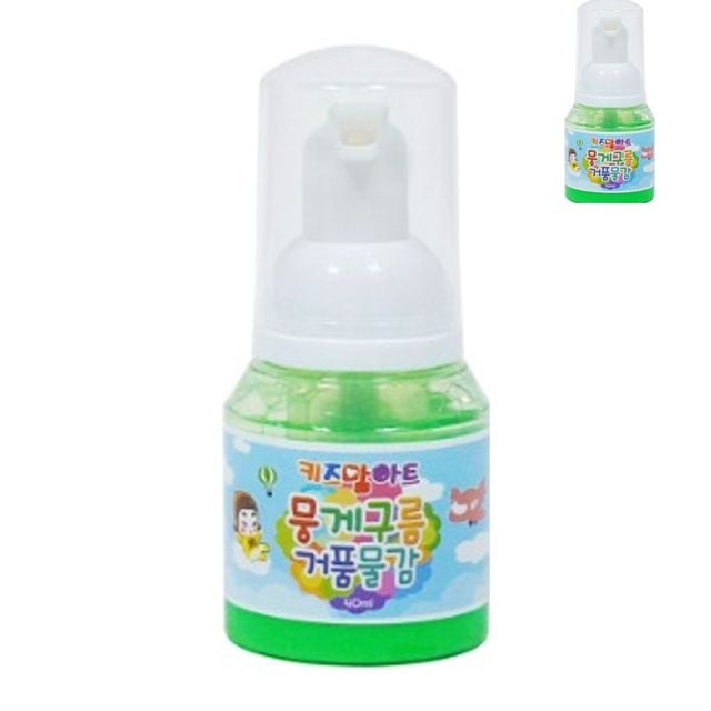 미술교육 미술활동 뭉게구름 거품물감 40ml 형광 초록