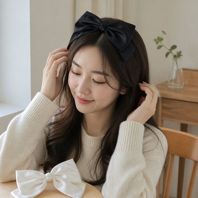 헤어밴드 빅리본 헤어핀 여자 머리장식 데일리 액세서리