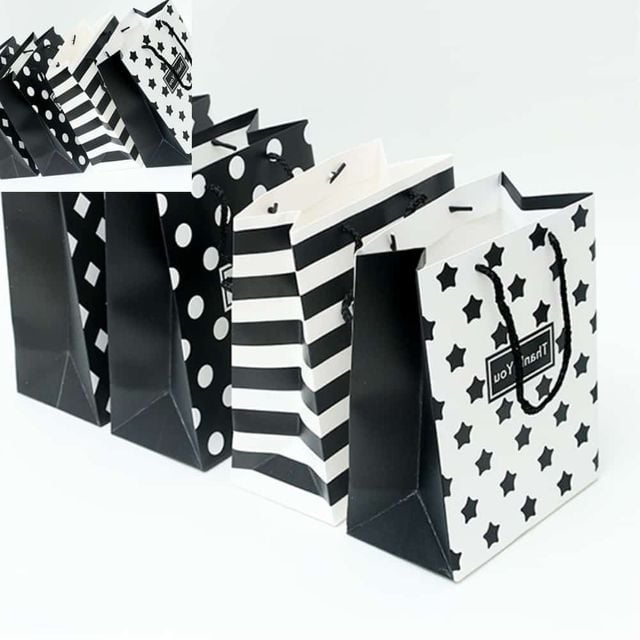 모던쇼핑백 소 23x18x10 10매입 선물포장가방 깔끔한쇼핑백 선물포장봉투 선물세트가방