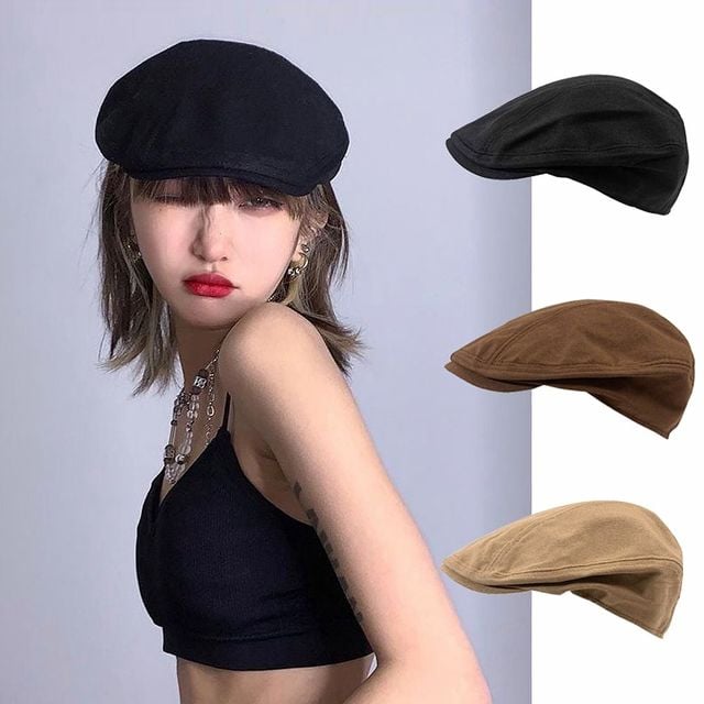 사계절 헌팅캡 클래식 베레모 스타일 모자 3색