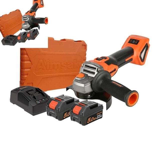 아임삭 BL 125mm 충전그라인더 24v 5.0AH 전동그라인더 핸드그라인더 절삭용공구 전기톱