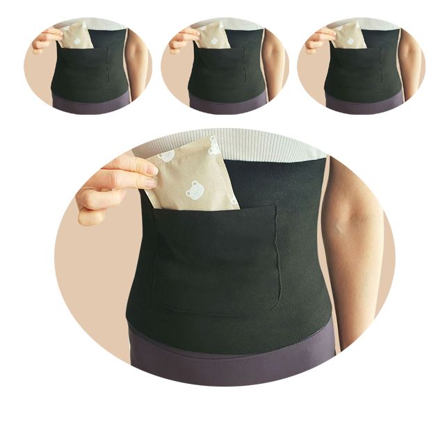 겨울철 따뜻한 배와 허리를 위한 찜질 워머 X 4벌