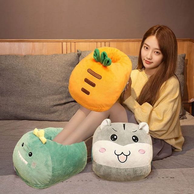 3컬러 겨울철 따뜻하고 안락한 소프트 발쿠션 발워머
