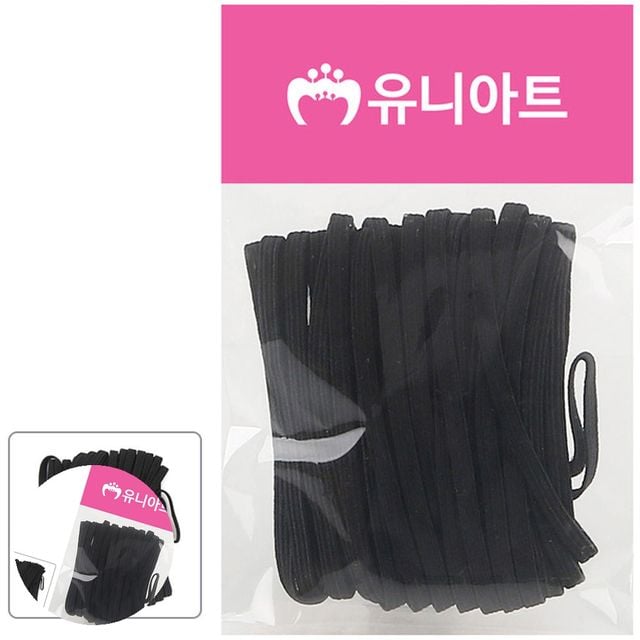 바지고무줄4골 고탄력밴드 4골 밴드 검정