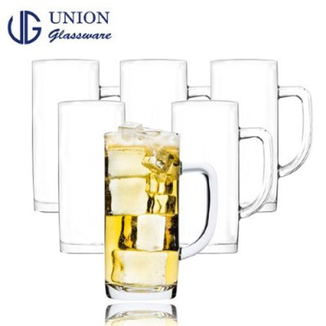 유니온글라스 손잡이머그 맥주컵 6P세트400ml(UG-376) - 이미지 2