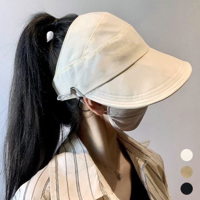 간편 휴대용 마스크 걸이 포니테일 돌돌이 간편 썬캡