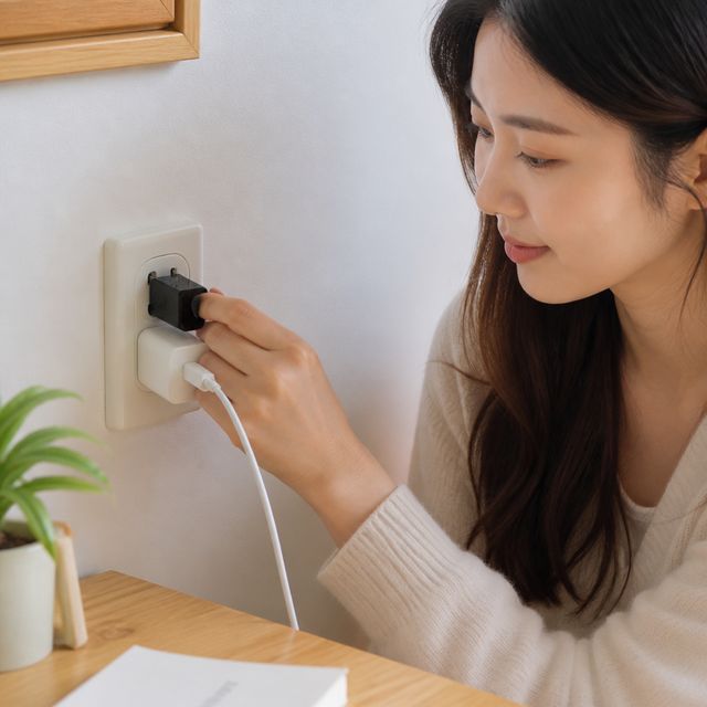 여행용 110V 돼지코 어댑터 플러그 변환 - 이미지 1