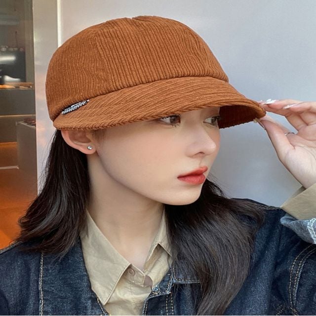 여자 골덴 벙거지모자 코듀로이 버킷햇 챙모자 5컬러
