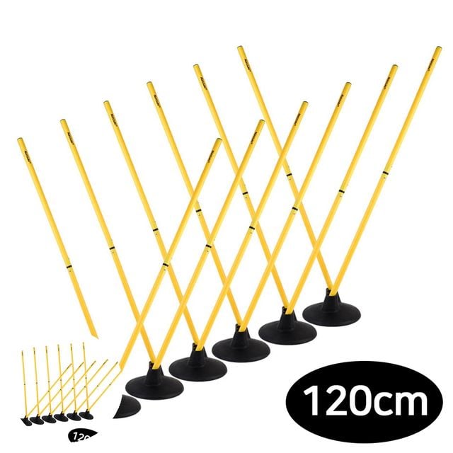 실내축구연습 풋살트레이닝 축구용품 드리블 훈련 세트 120cm 분리형 60cm x 2개입 유소년용