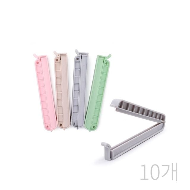 투명 밀폐집게 10개 세트, 125mm 소형 주방 집게 - 이미지 1