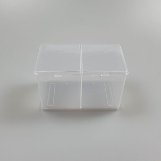화장솜케이스 2구 투명 화장솜 케이스 화장솜통 - 이미지 6