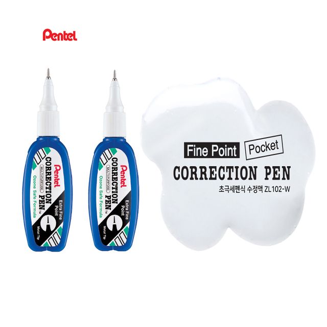 펜텔 초극세펜식 화이트 수정액 ZL102W 4.2ML - 이미지 2