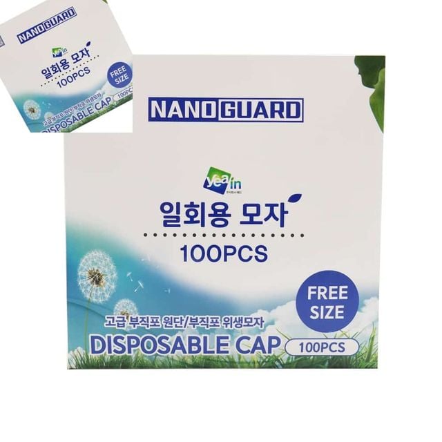 일반형 위생모자 1회용 부직포 라운드캡 100ea 주방위생모 식품위생모자 주방위생모자 식당모자