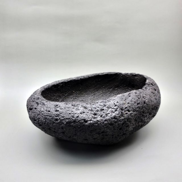 화산석 화분 - 타원 분재 중 25x16x10cm - 이미지 5