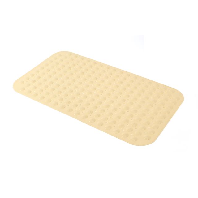 욕실매트 타일 흡착 미끄럼방지 베이지 46x77cm 주방매트 부스매트 샤워 화장실발매트 - 이미지 1