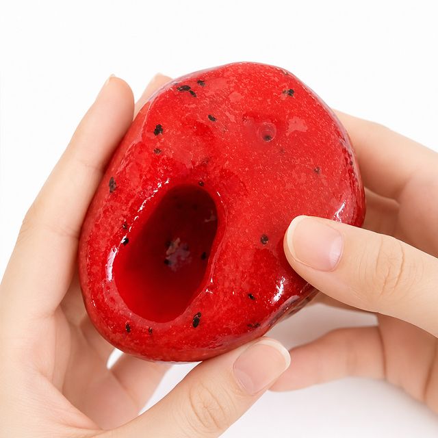 수박 말랑이 키링 슬랑이 스퀴시 수박 슬랑이 말랑이 장난감 피젯 스트레스볼 - 이미지 3