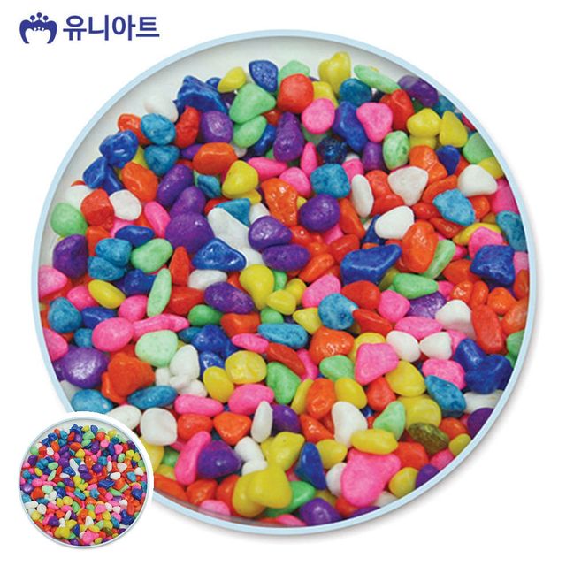 화분용돌 색깔돌 3000통 칼라자갈