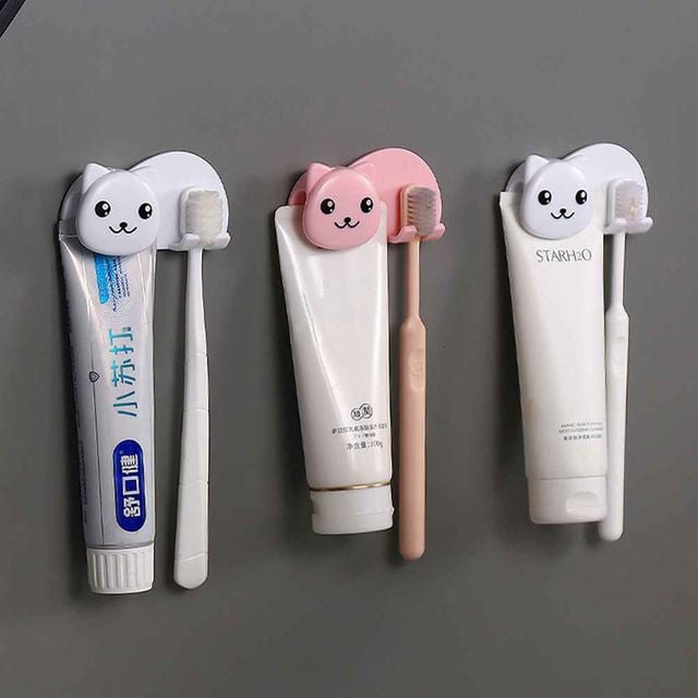 칫솔 거치대 욕실칫솔걸이 치약거치대 - 이미지 1