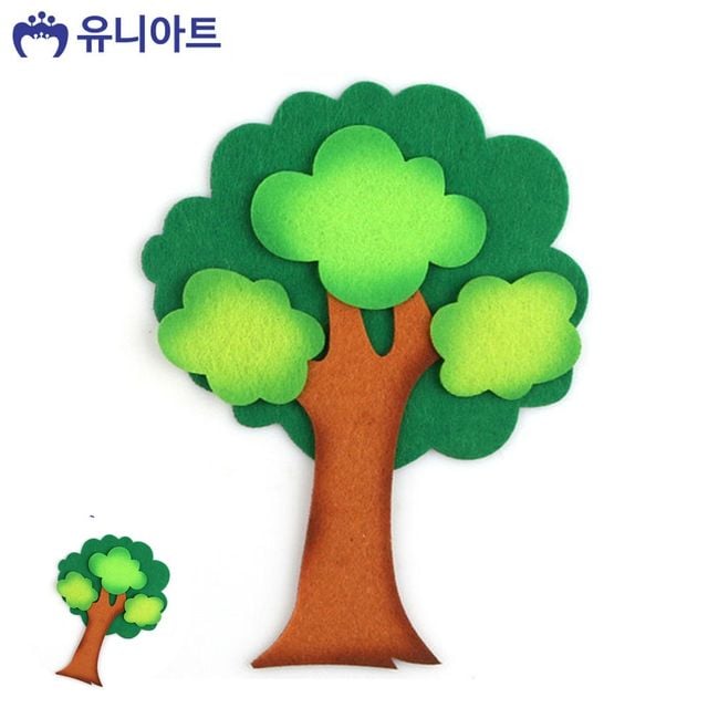 만들기체험 유아만들기 투톤 삼잎나무