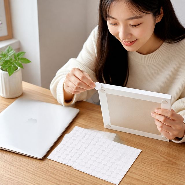 사무용품 원형 양면테이프 10mm 소품 부착용