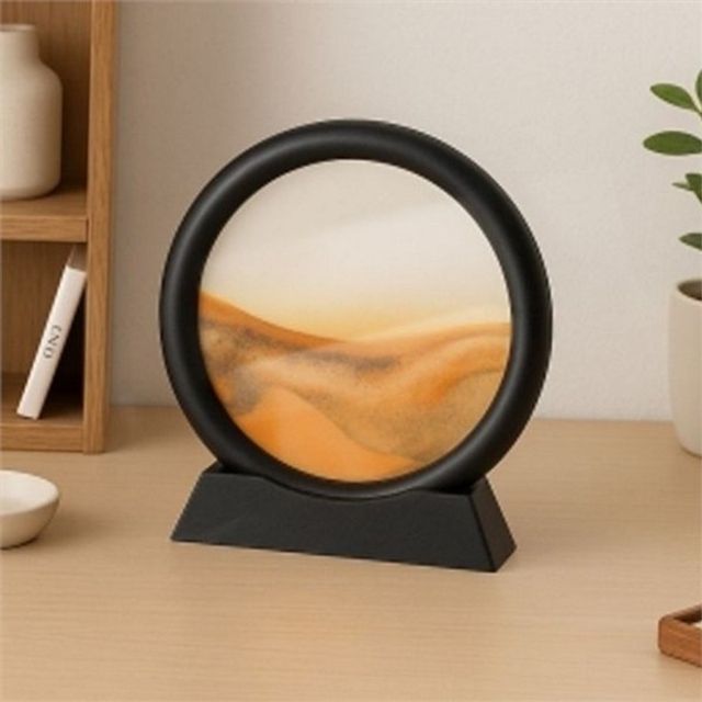 인테리어 모래 액자 힐링 모래 액자 감성 흐름 집들이선물 장식 침실 그림 거실 사무실 테이블 오브제