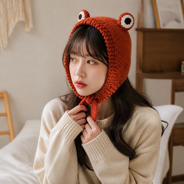 동물 귀도리 방한 모자 겨울 데일리 머리띠 - 이미지 1