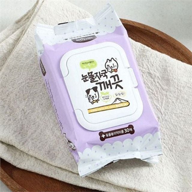강아지 눈물자국 티슈 반려동물 세정 티슈 눈물 애견 얼룩제거 고양이 케어 관리 물티슈 위생