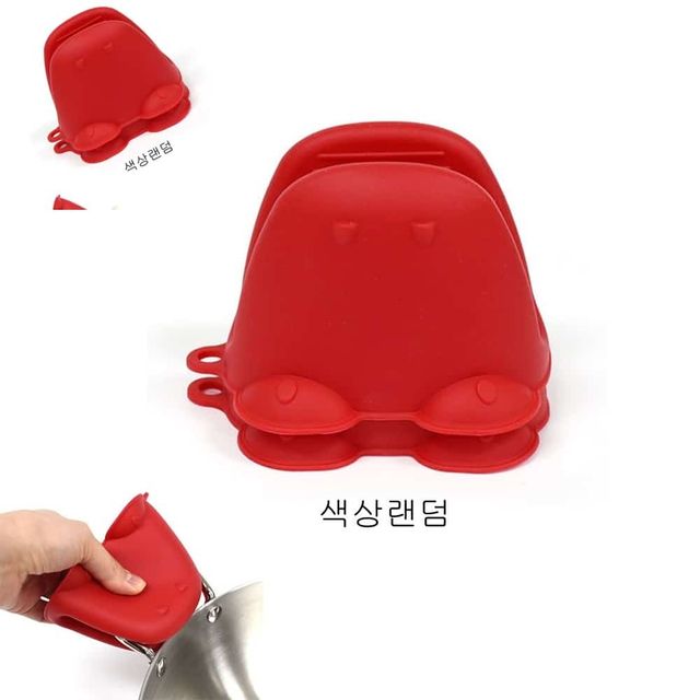 악어모양 실리콘 냄비 손잡이 색상랜덤 주방손잡이 내열장갑 핸들커버 냄비집게