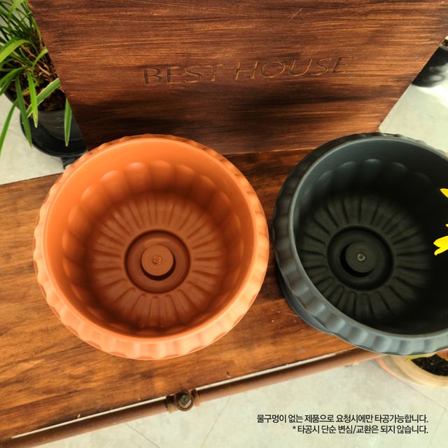 유러피언 고강도 플라스틱 화분 콤포트 27x25cm - 내구성 좋은 실내외 겸용 화분 - 이미지 7