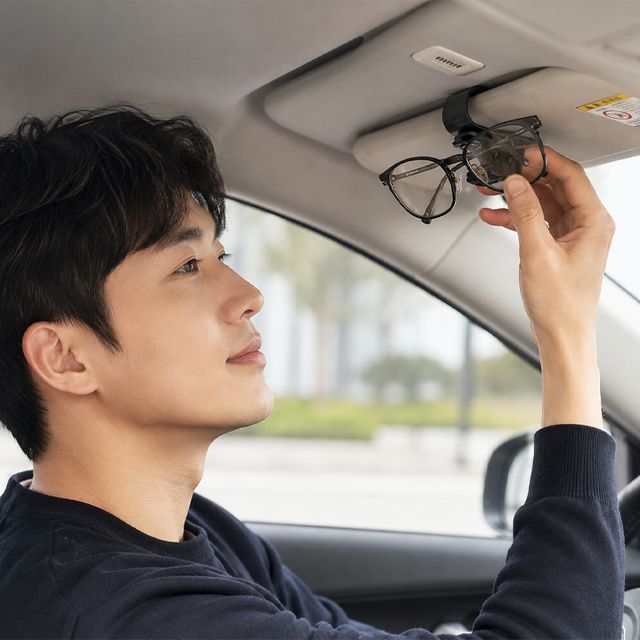 차량용 선글라스 선바이저 클립 안경 거치대 자동차 카드 홀더 썬바이저 보관 케이스 - 이미지 7
