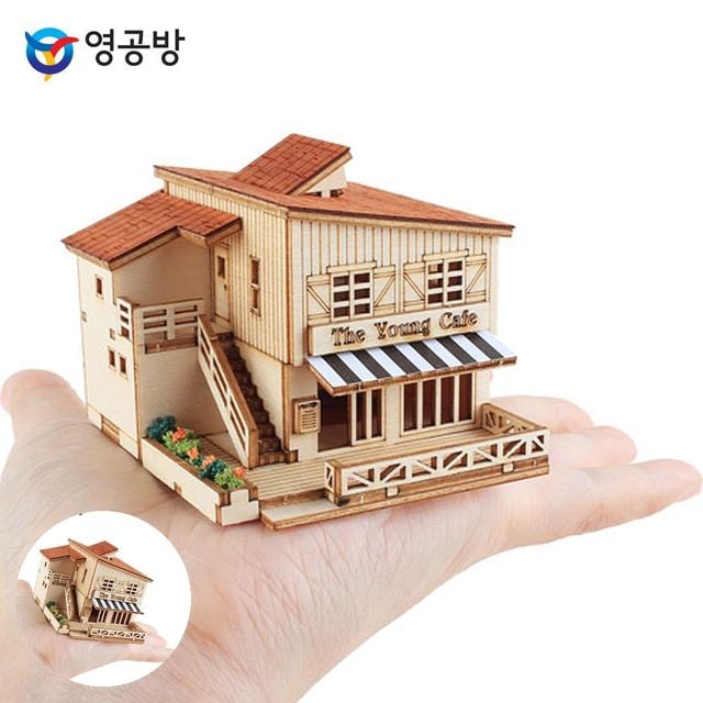 모형조립키트 목재조립 미니 카페 하우스