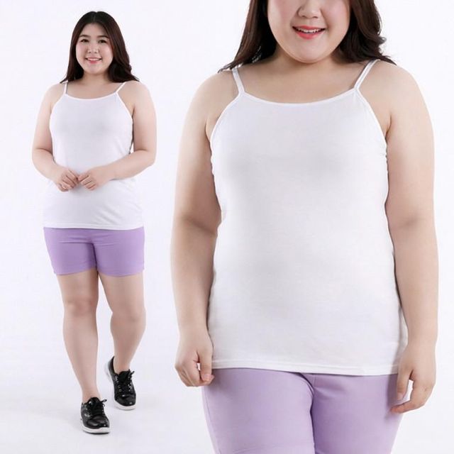 여성 빅사이즈 캐미솔 오버사이즈 레이어드 스판 나시티 여성 빅사이즈 이너티셔츠 여름 캐미솔 탑 끈 나시