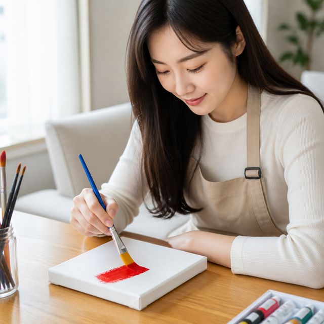 미니 캔버스 아크릴 유화 액자 그리기 소품 미술 인테리어 거실 데코 취미 용품 - 이미지 1
