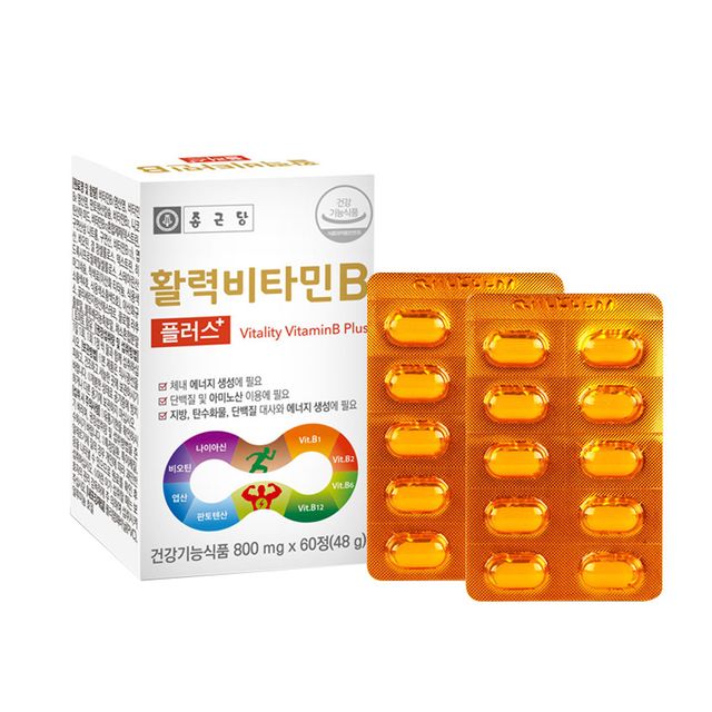 종근당 활력비타민B 플러스 800mg 60정