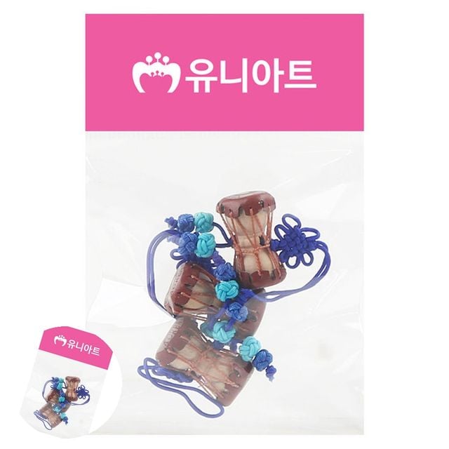 전통공연장구 교육용장구 전통 장구 파랑 3개입