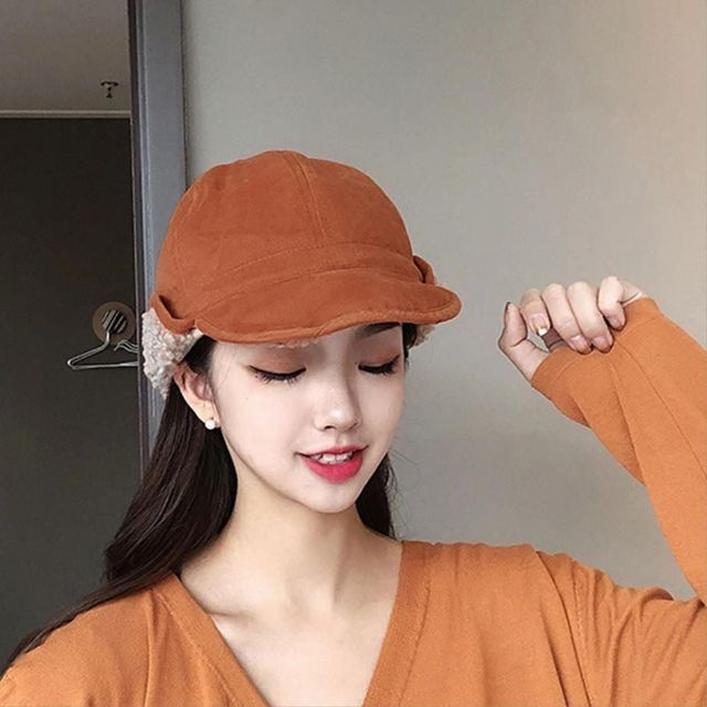 겨울 방한 여성 귀달이모자 베이지