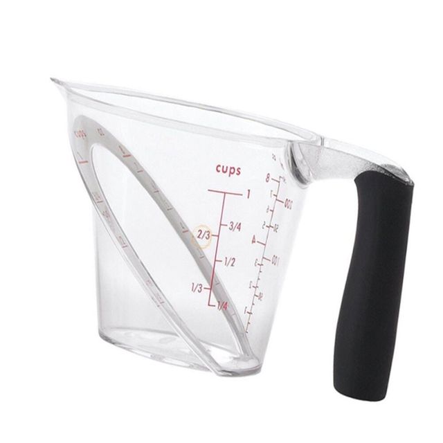 허리편한 계량컵 250ml 계량용컵 제빵계량컵 눈금컵