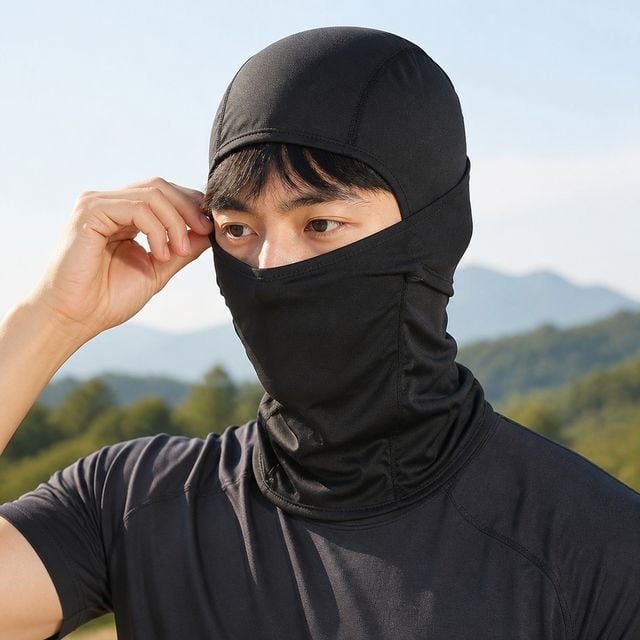 넥워머 자외선차단 마스크형 페이스 커버 등산 라이딩용 - 이미지 1