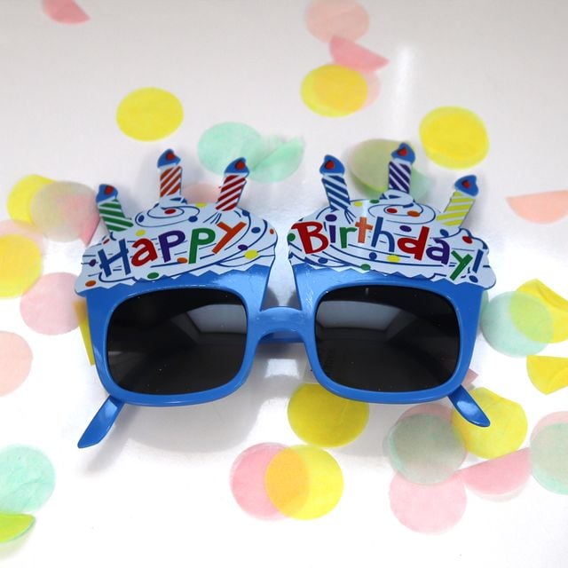 촛불블루 생일안경 생일파티소품 웃긴안경 선글라스
