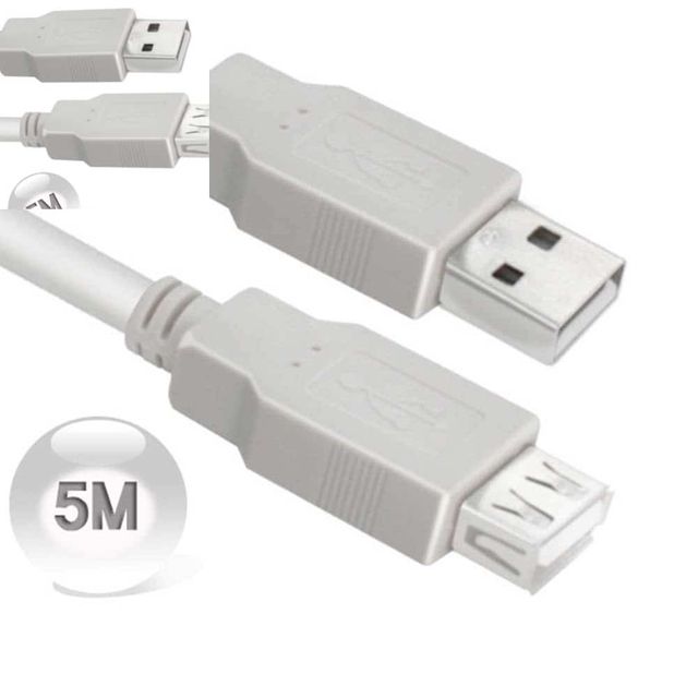 와이어맥스 USB 2.0 AM-AF 연장 케이블 5M 네트워크설치 인터넷랜선 전산실구축 인터넷구축