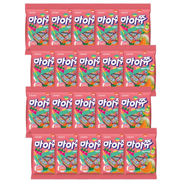 크라운제과 마이쮸 캔털루프멜론 100g x 20개 x 1박스