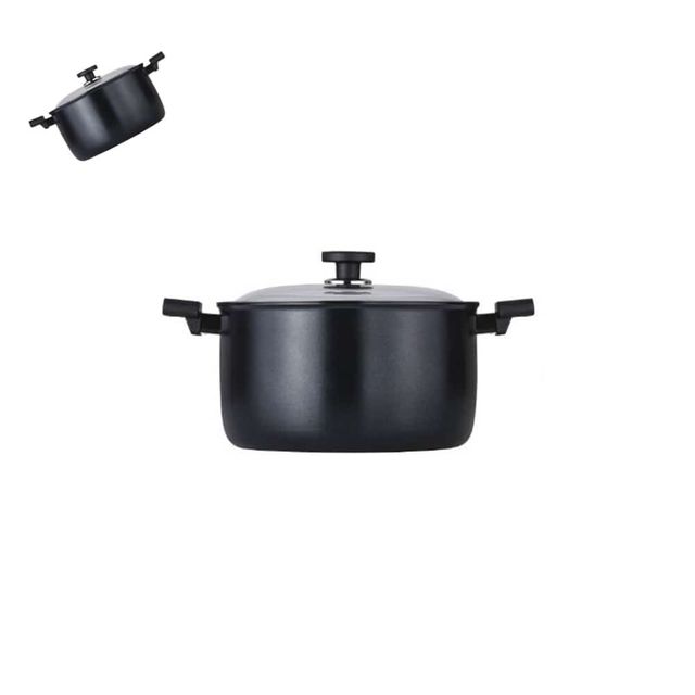 PN풍년 포시아 블랙IH 곰솥냄비 28cm 들통 찜냄비 육수통 국통