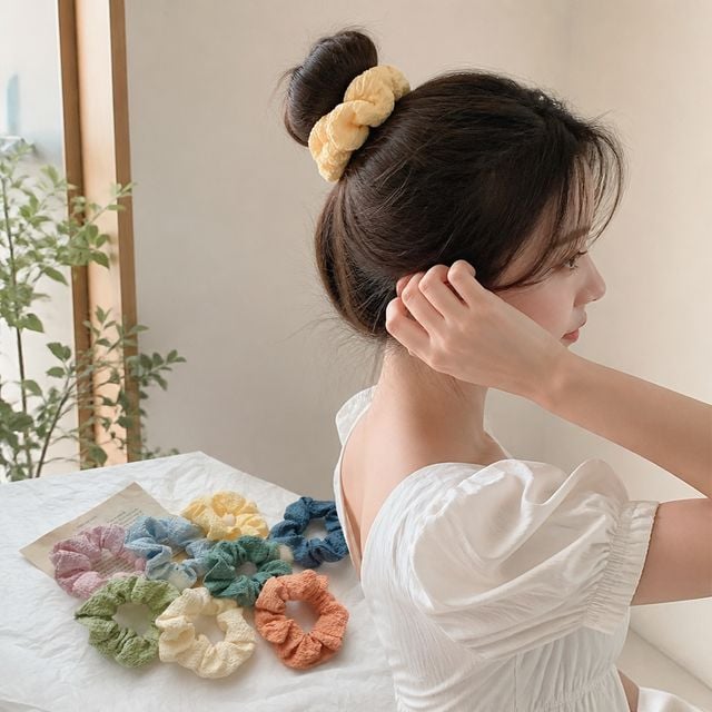 헤어 액세서리 헤어끈 곱창밴드 머리끈 헤어밴드 모음 - 이미지 1