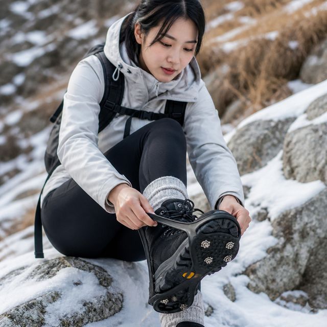 등산용 5핀 체인 아이젠 빙판길 산행 안전장비