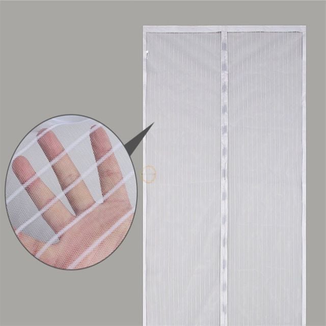 출입문 모기장 120x210cm 화이트 방문모기장 문방충망 자석식방충망
