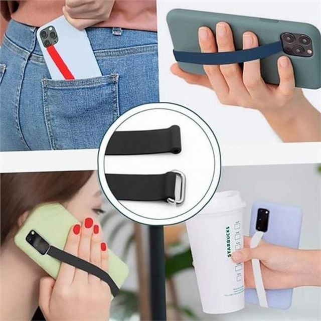 실리콘 핸드폰 손잡이 스트랩 폰스트랩 핸드폰 손목 스트랩 스마트폰 그립